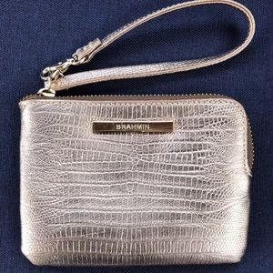 Brahmin small gold color wristlet